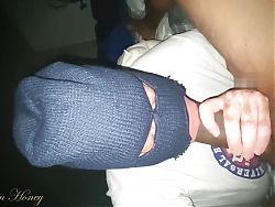 She Sucked my Huge Dick with a ski mask on then I pulled her Flower Panties to the side and slid in!!