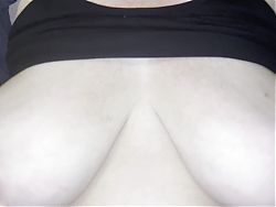 Wifes big milky white tits