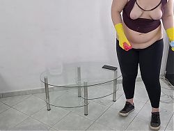 Buttcrack cleaning your house