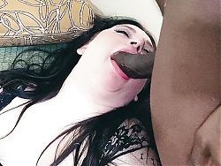 Succulent Samantha Gets a Creamy Load From a Black Cock